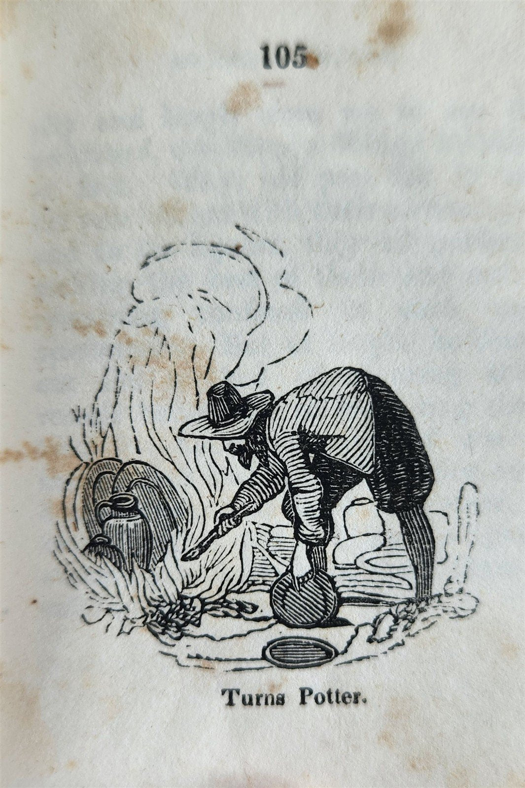 1850 LITTLE ROBINSON CRUSOE antique ILLUSTRATED English Philadelphia Americana