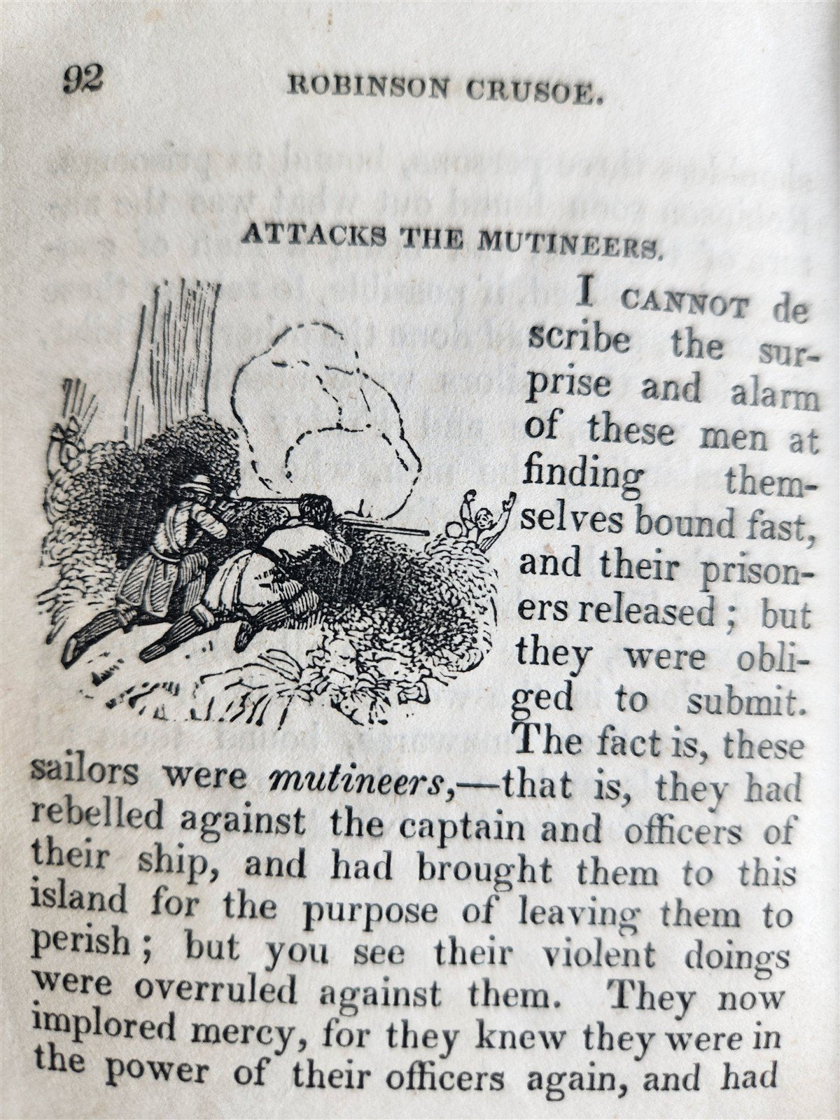 1845 LITTLE ROBINSON CRUSOE antique ILLUSTRATED English Philadelphia Americana