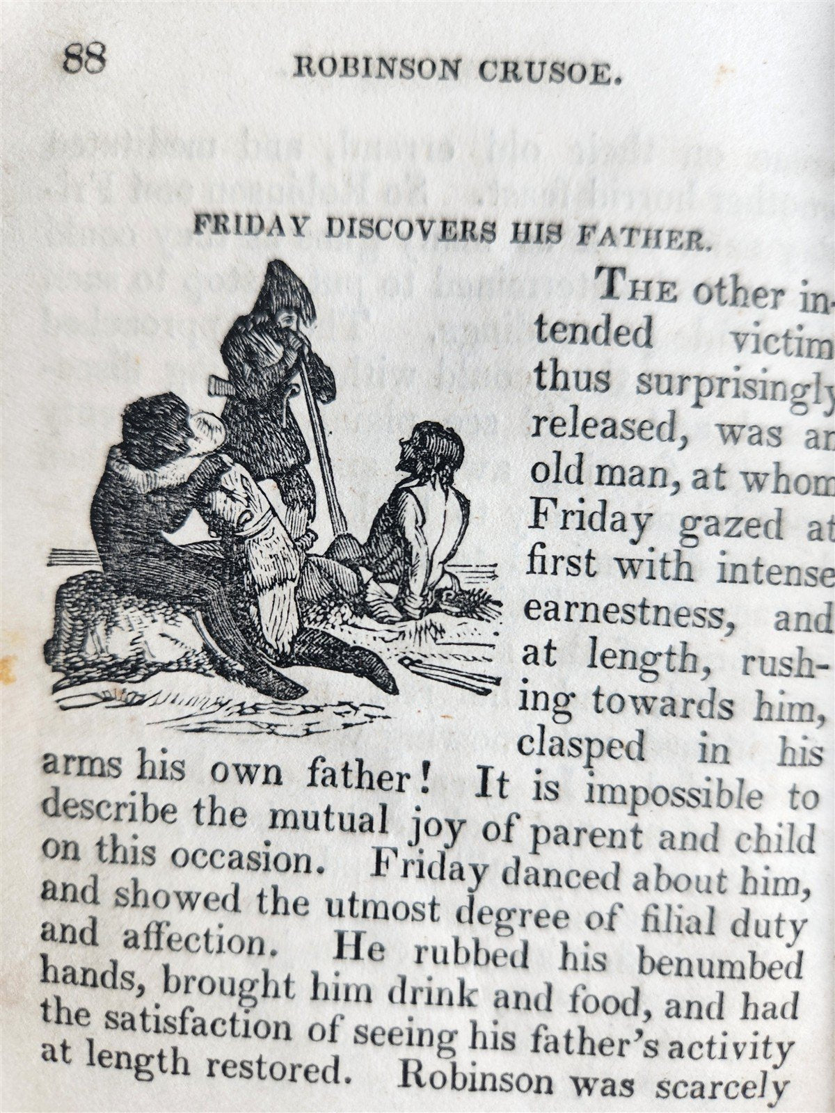 1845 LITTLE ROBINSON CRUSOE antique ILLUSTRATED English Philadelphia Americana