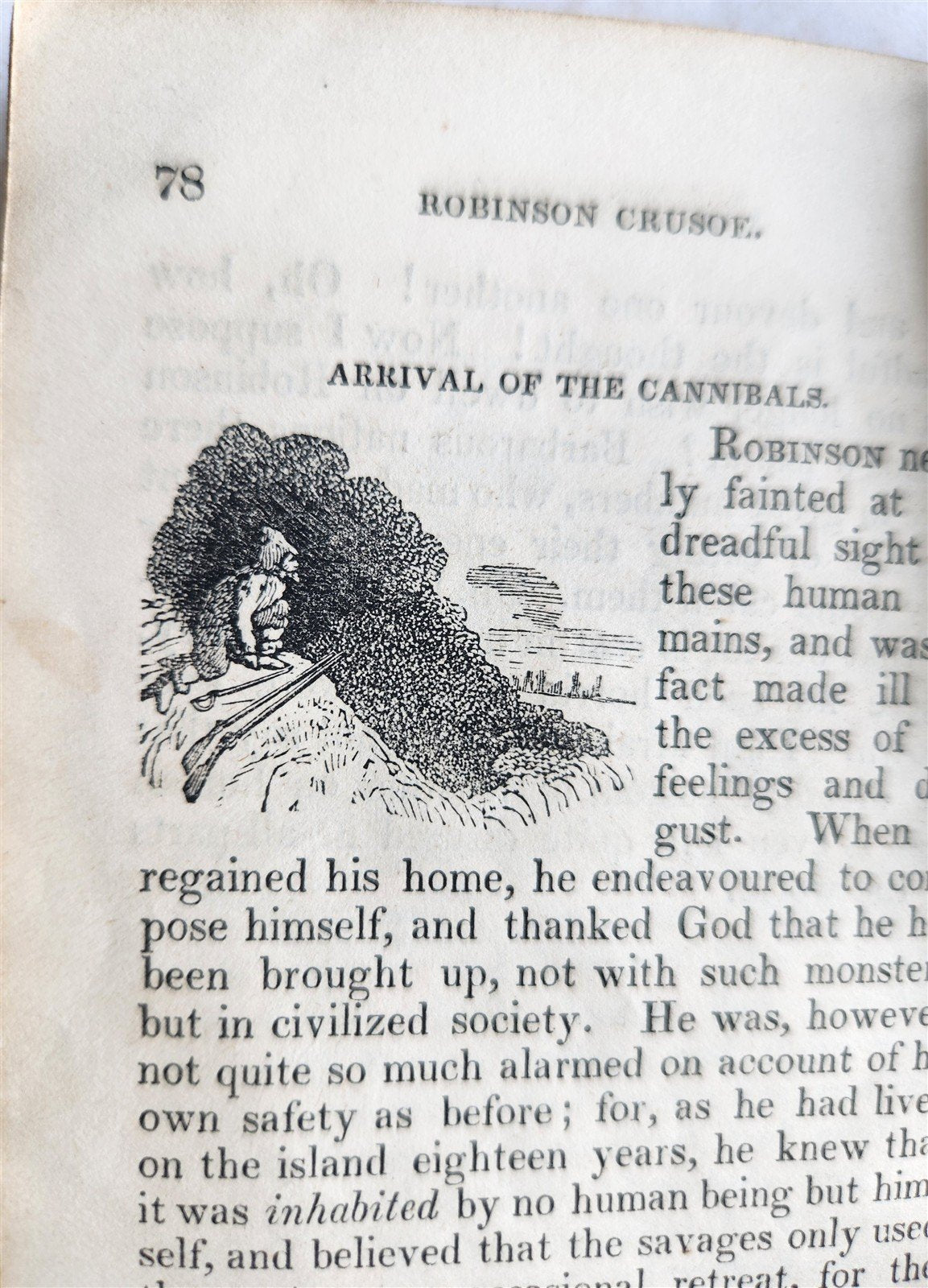 1845 LITTLE ROBINSON CRUSOE antique ILLUSTRATED English Philadelphia Americana