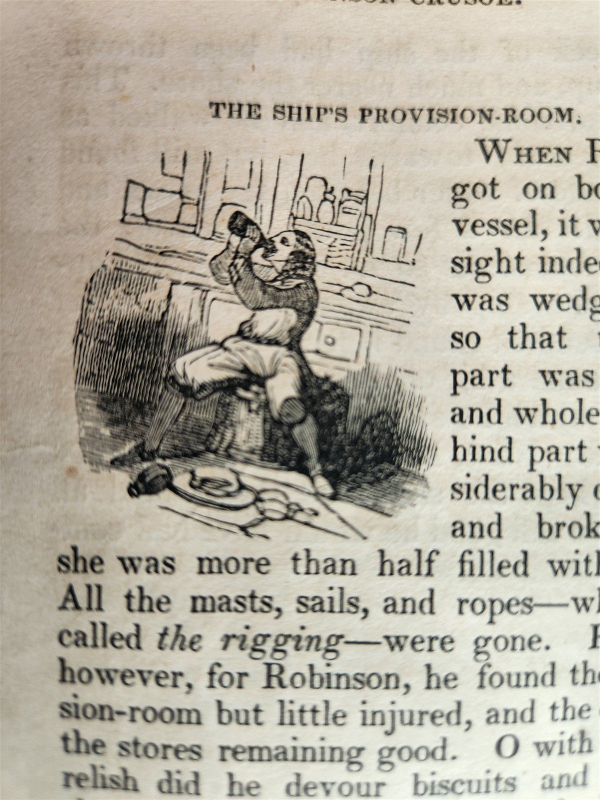 1845 LITTLE ROBINSON CRUSOE antique ILLUSTRATED English Philadelphia Americana