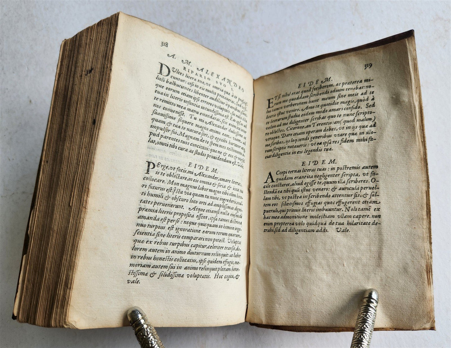 1581 Epistles of French & Italian humanists antique Pierre Bunel & Paolo Manuzio