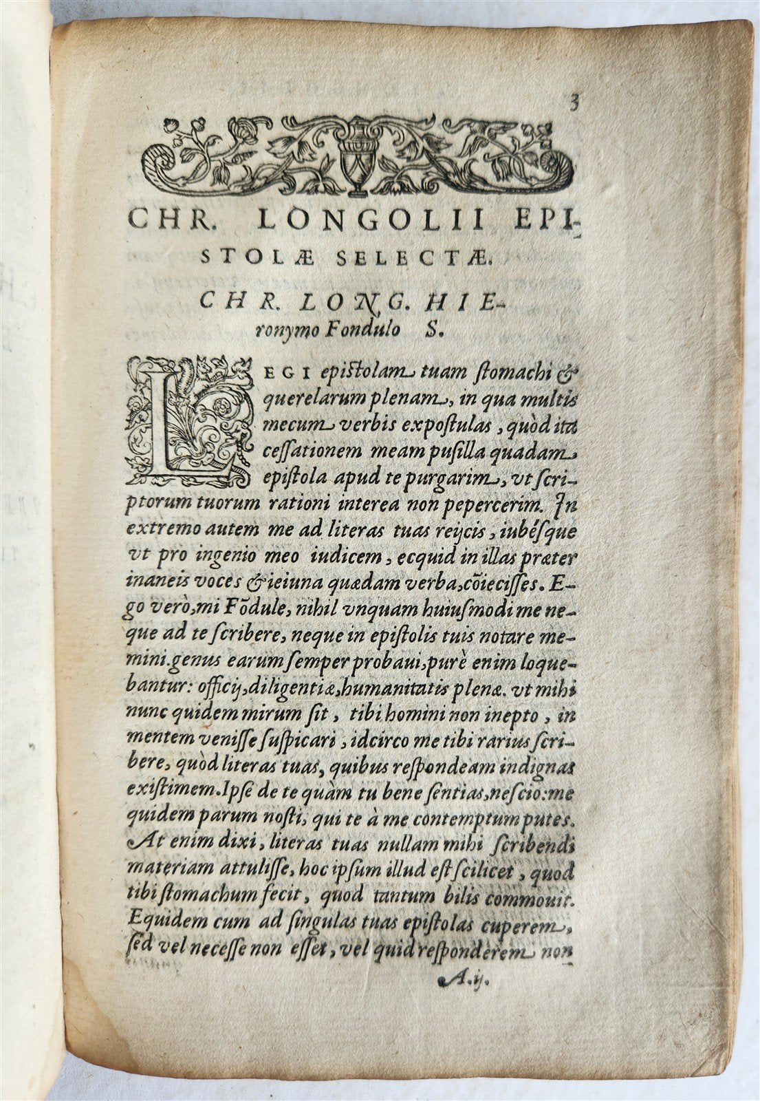 1581 Epistles of French & Italian humanists antique Pierre Bunel & Paolo Manuzio