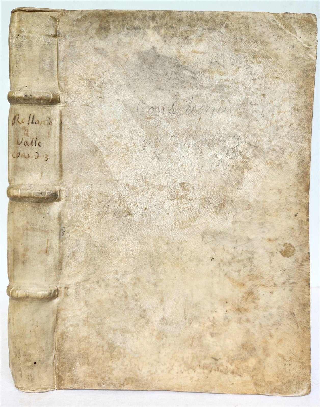 1570 LAW BOOK CONSILIORUM sev mavis RESPONSORUM ROLANDI A VALLE antique FOLIO