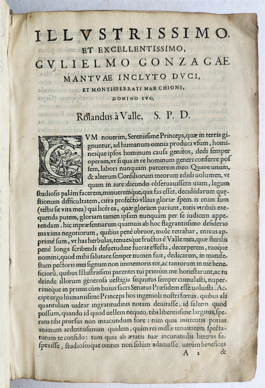 1570 LAW BOOK CONSILIORUM sev mavis RESPONSORUM ROLANDI A VALLE antique FOLIO