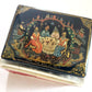 RUSSIAN PALEKH SCHOOL 1987 5 SIDES LACQUER BOX TSAR SALTAN vintage SIGNED