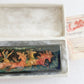 RUSSIAN PALEKH SCHOOL 1984 HAND PAINTED LACQUER BOX TROIKA vintage ARTIST SIGNED