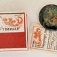RUSSIAN PALEKH SCHOOL 1984 HAND PAINTED LACQUER PAPER MACHE BROOCH SADKO vintage
