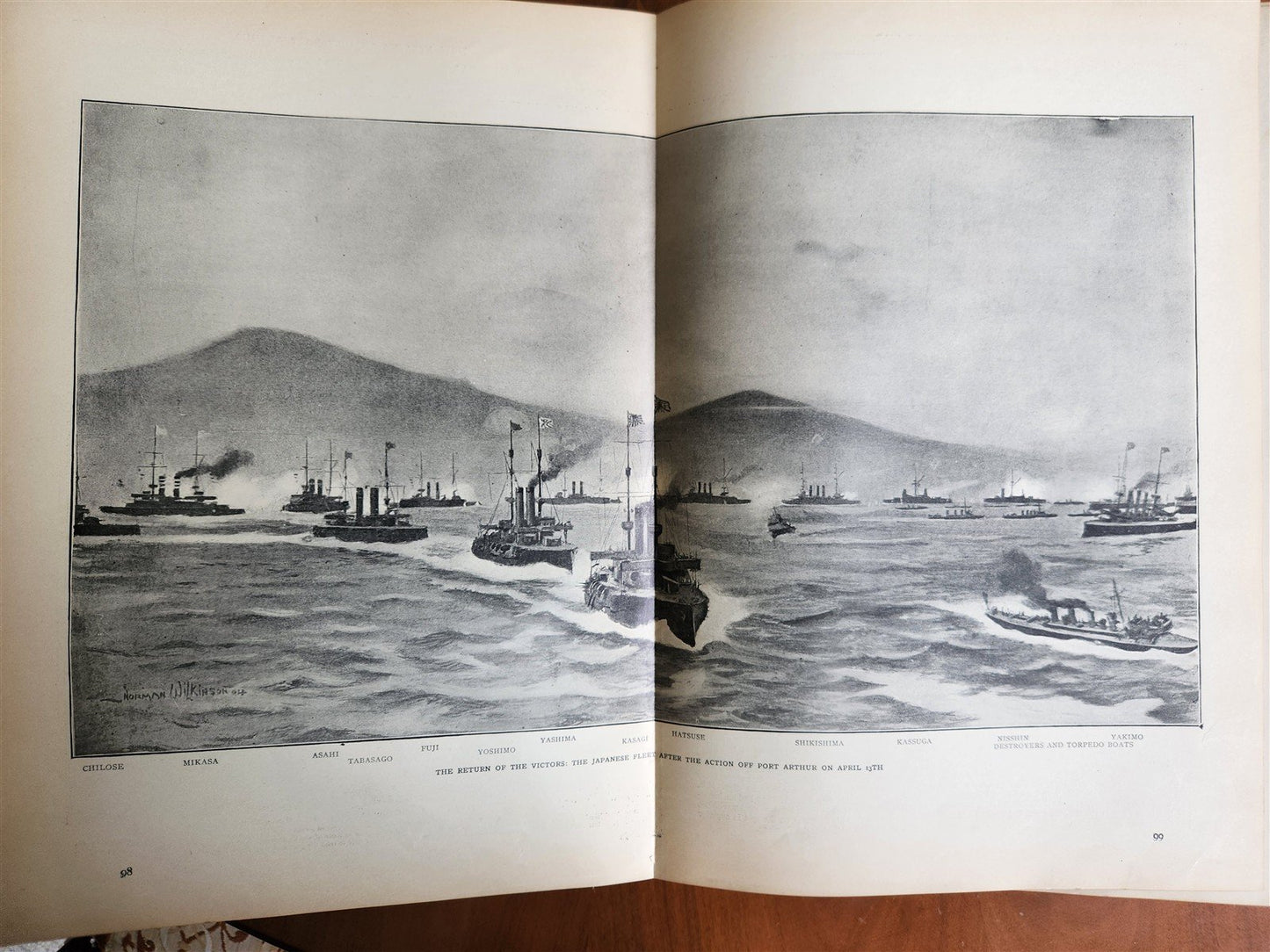 1906 RUSSIA and JAPAN FULLY ILLUSTRATED antique FOLIO on RUSSO JAPANESE WAR