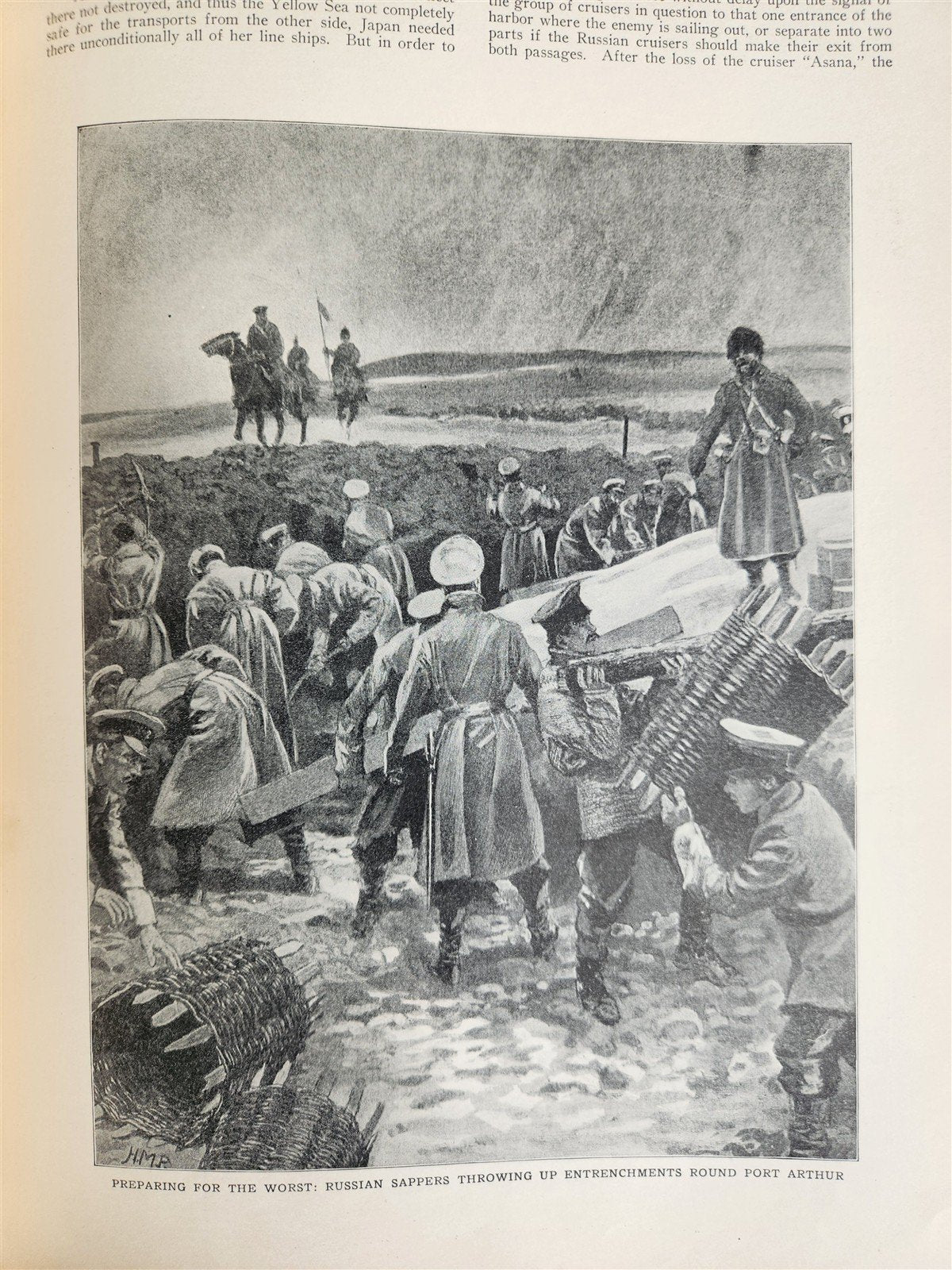 1906 RUSSIA and JAPAN FULLY ILLUSTRATED antique FOLIO on RUSSO JAPANESE WAR