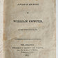 1811 THE TASK POEM by WILLIAM COWPER antique PHILADELPHIA Americana