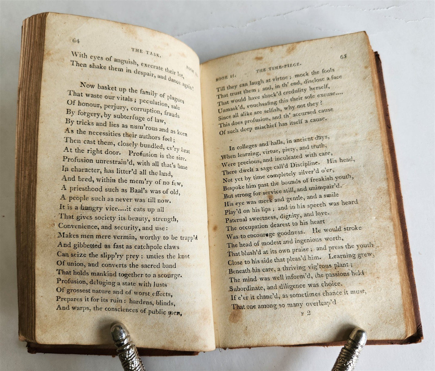 1811 THE TASK POEM by WILLIAM COWPER antique PHILADELPHIA Americana