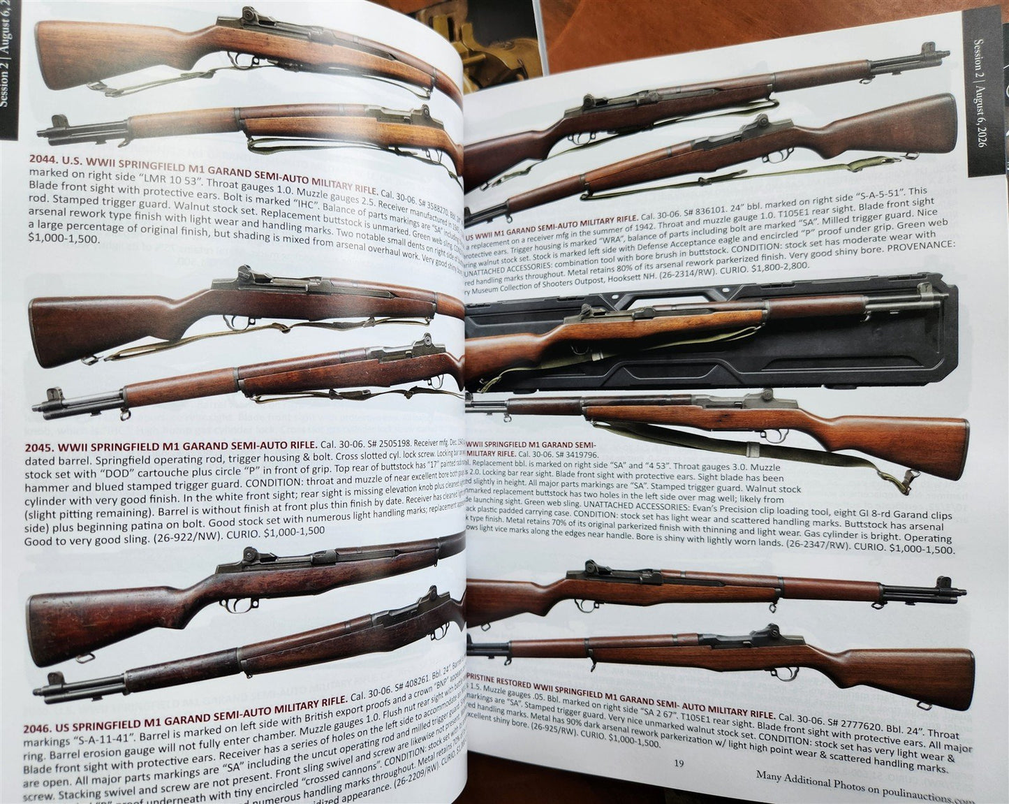ANTIQUE PREMIER FIREARMS LOT of 5 August 2026 POULIN AUCTION CATALOGS militaria