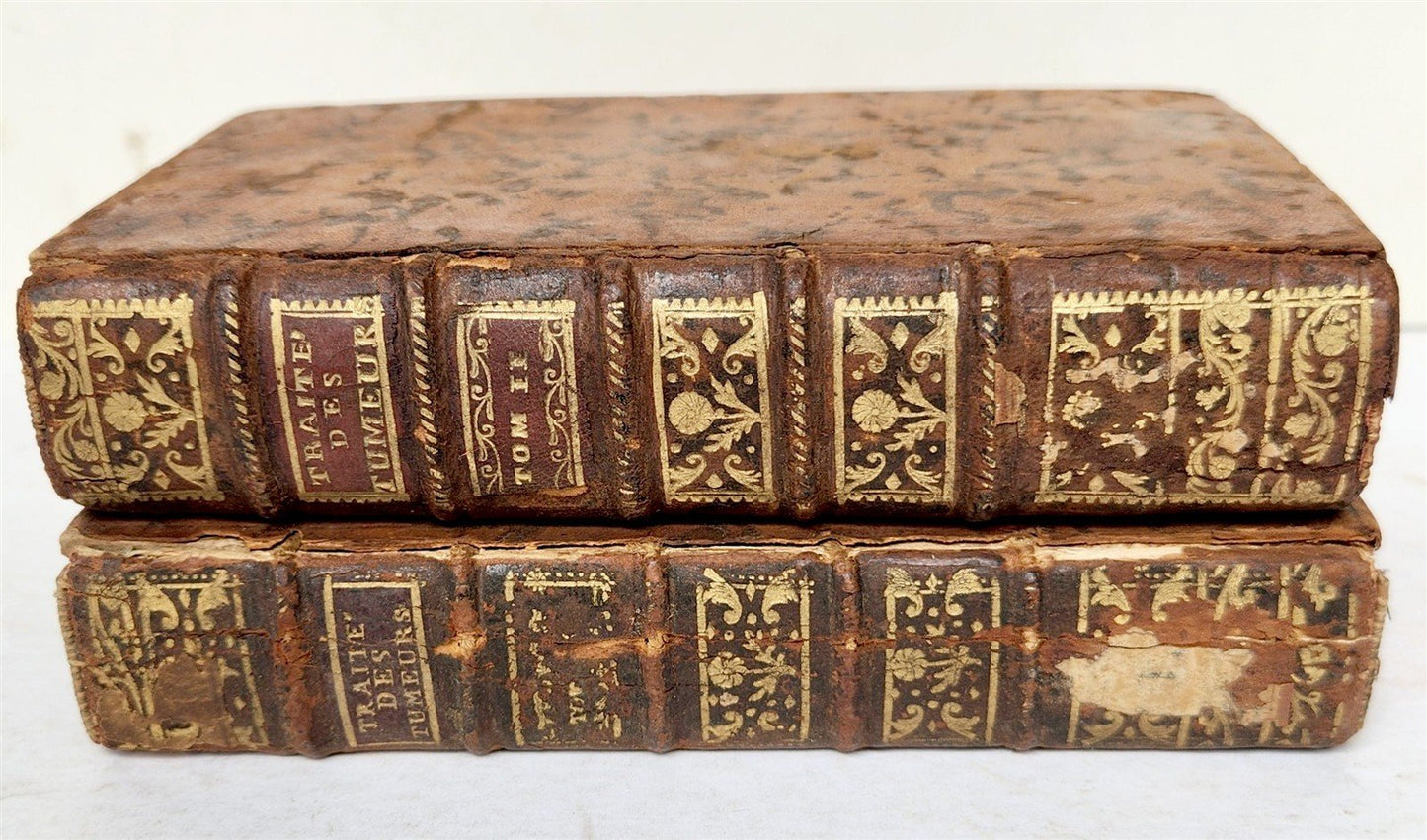 1785 medical TREATISE on TUMORS & ULCERS 2 VOLUMES antique in FRENCH