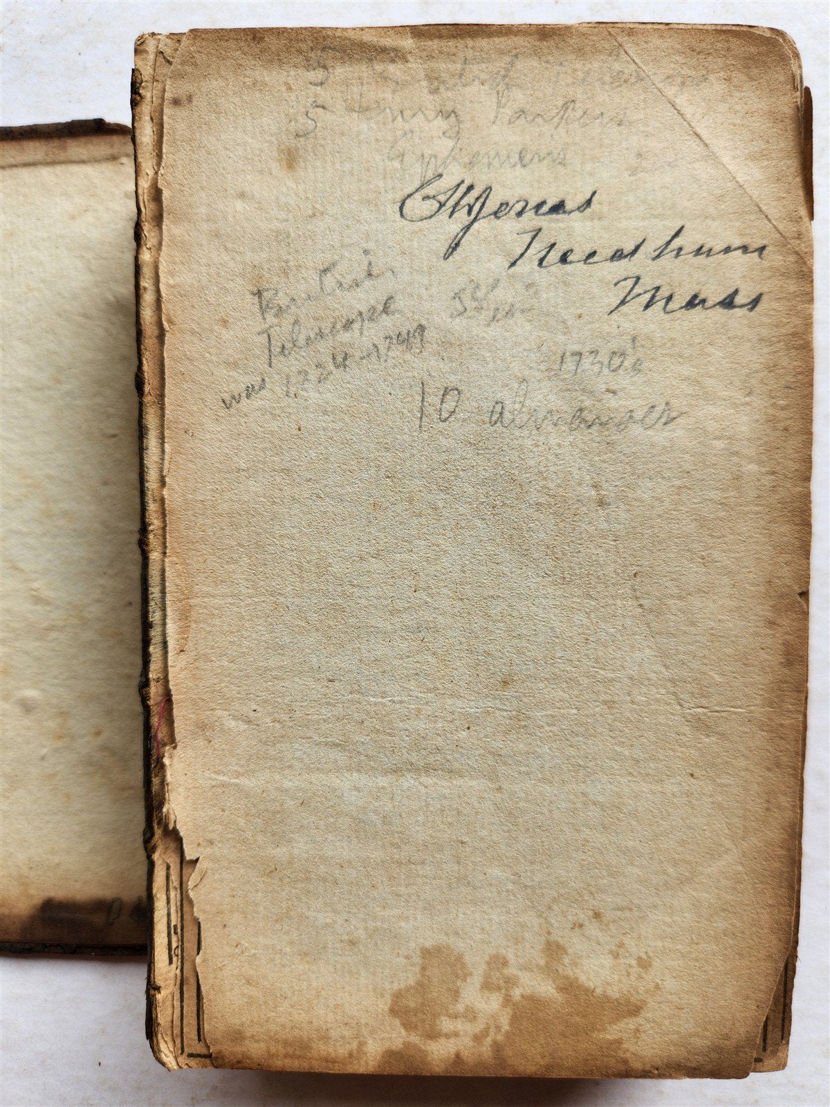 1730-38 ALMANACK BRITISH TELESCOPE Ephemeris antique ASTROLOGY ASTRONOMY English