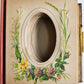1870s PHOTO ALBUM w/ BRASS CLASP antique DECORATIVE LEAVES w/ FLOWER DESIGN