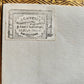 1870s PHOTO ALBUM w/ BRASS CLASP antique DECORATIVE LEAVES w/ FLOWER DESIGN