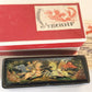 RUSSIAN PALEKH SCHOOL 1985 HAND PAINTED LACQUER BOX KNIGHTS FIGHT vintage SIGNED