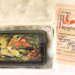 RUSSIAN PALEKH SCHOOL 1985 HAND PAINTED LACQUER BOX KNIGHTS FIGHT vintage SIGNED