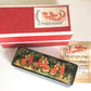 RUSSIAN PALEKH SCHOOL 1985 HANDPAINTED LACQUER BOX VILLAGE NIGHT vintage SIGNED
