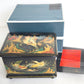 RUSSIAN PALEKH SCHOOL 1986 FIVE SIDES PAINTED LACQUER BOX RUSLAN & LUDMILA