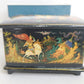 RUSSIAN PALEKH SCHOOL 1986 FIVE SIDES PAINTED LACQUER BOX RUSLAN & LUDMILA