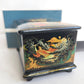 RUSSIAN PALEKH SCHOOL 1986 FIVE SIDES PAINTED LACQUER BOX RUSLAN & LUDMILA
