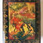 RUSSIAN HAND PAINTED LACQUER BOX BALDA & DEVIL