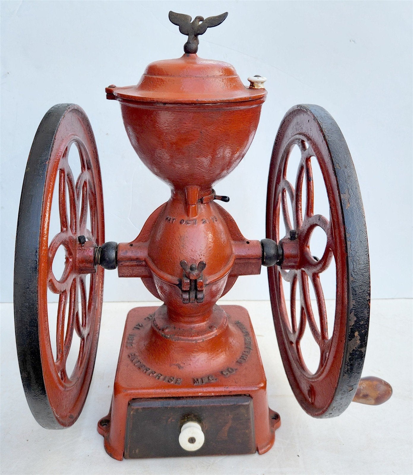 COFFEEE GRINDER MILL antique ENTERPRISE MFG CO. Philadelphia 19th CENTURY H23"