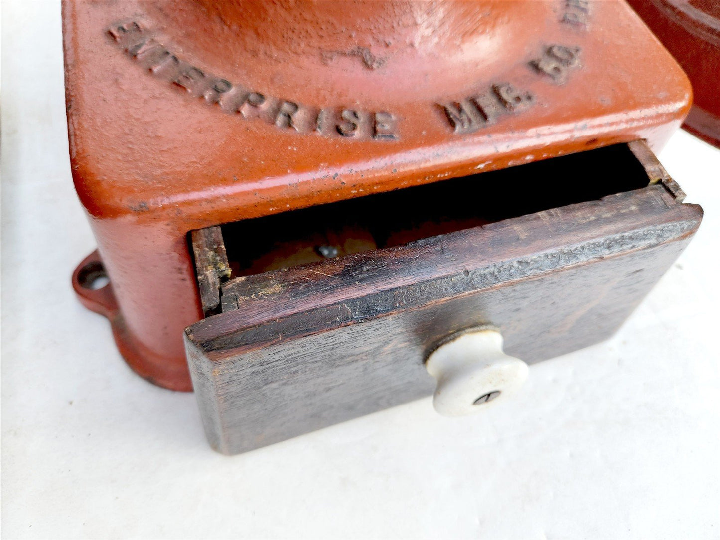 COFFEEE GRINDER MILL antique ENTERPRISE MFG CO. Philadelphia 19th CENTURY H23"