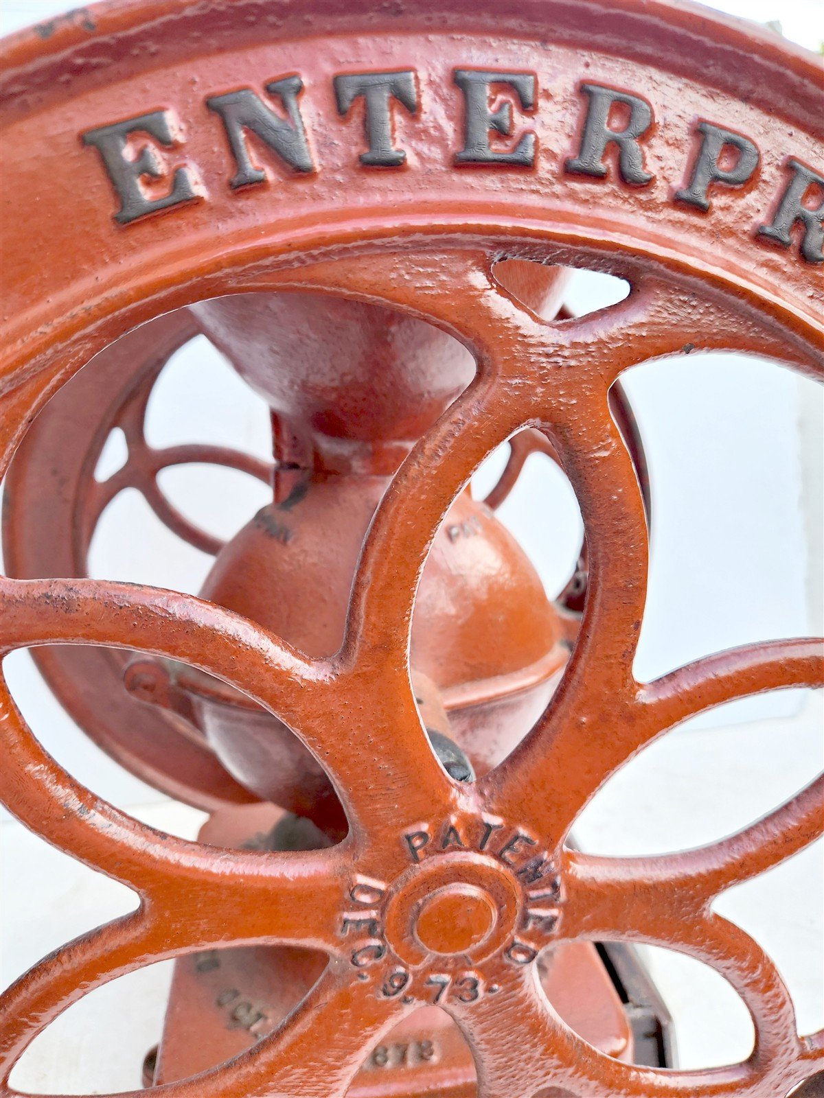 COFFEEE GRINDER MILL antique ENTERPRISE MFG CO. Philadelphia 19th CENTURY H23"