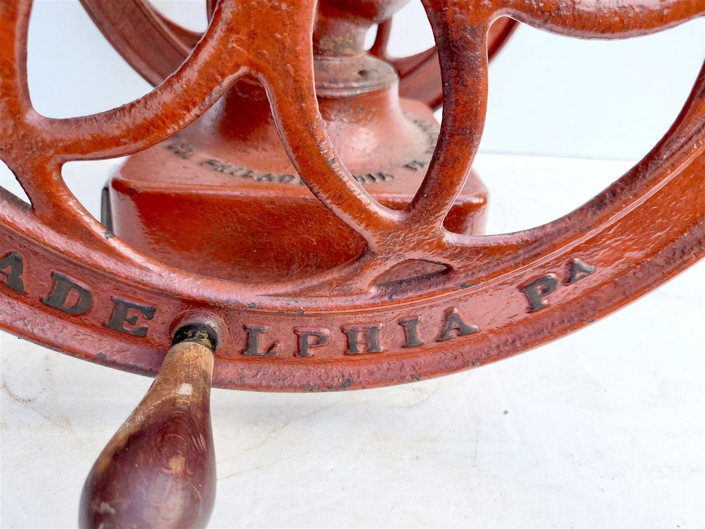COFFEEE GRINDER MILL antique ENTERPRISE MFG CO. Philadelphia 19th CENTURY H23"