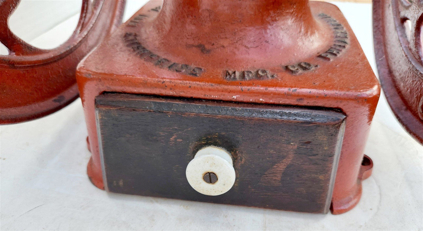 COFFEEE GRINDER MILL antique ENTERPRISE MFG CO. Philadelphia 19th CENTURY H23"