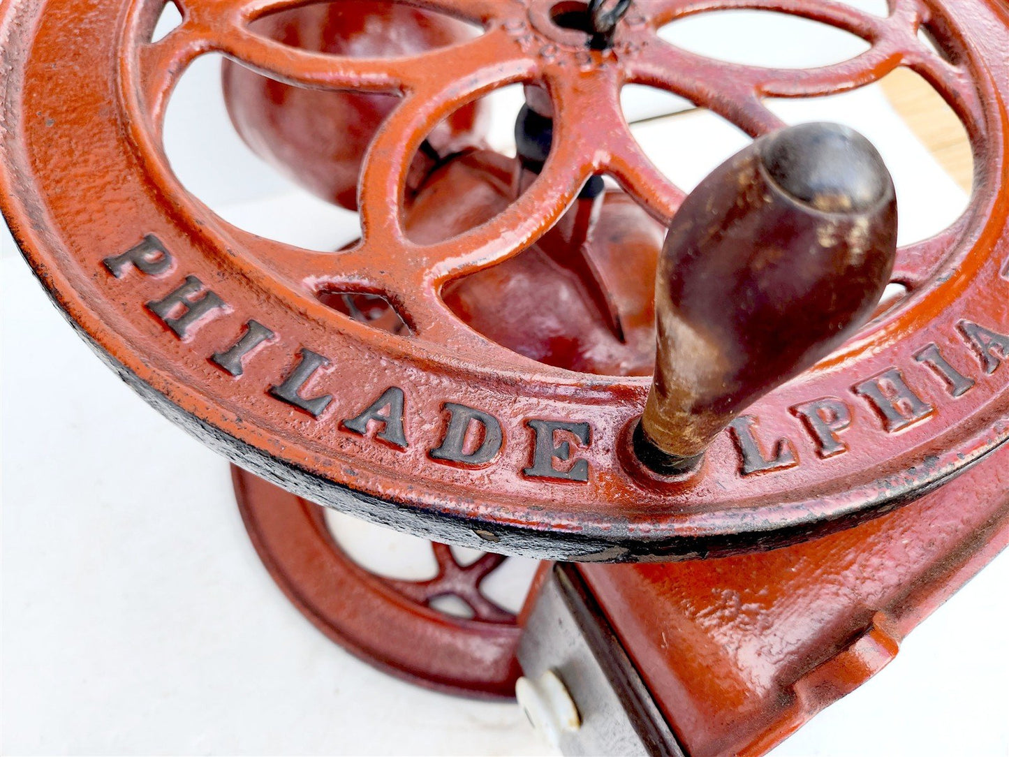 COFFEEE GRINDER MILL antique ENTERPRISE MFG CO. Philadelphia 19th CENTURY H23"
