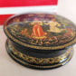 RUSSIAN PALEKH SCHOOL 1987 HAND PAINTED LACQUER BOX vintage FLIRTING COUPLE