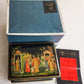 RUSSIAN PALEKH SCHOOL 1986 PAINTED on FIVE SIDES LACQUER BOX vintage ALENUSHKA