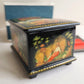 RUSSIAN PALEKH SCHOOL 1986 PAINTED on FIVE SIDES LACQUER BOX vintage ALENUSHKA