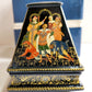 RUSSIAN PALEKH SCHOOL 1980s PAINTED on FIVE SIDES LACQUER BOX vintage ALENUSHKA