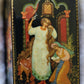 RUSSIAN PALEKH SCHOOL 1980s PAINTED on FIVE SIDES LACQUER BOX vintage ALENUSHKA