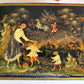 RUSSIAN PALEKH SCHOOL 1987 PAINTED SIGNED LACQUER BOX vintage AT THE SPRING