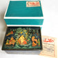 RUSSIAN PALEKH SCHOOL 1985 PAINTED SIGNED LACQUER BOX vintage GRANDFATHER FROST