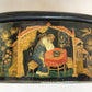 RUSSIAN PALEKH SCHOOL 1986 ALL SIDES PAINTED SIGNED LACQUER BOX vintage WEDDING