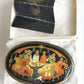 RUSSIAN PALEKH SCHOOL 1986 ALL SIDES PAINTED SIGNED LACQUER BOX vintage WEDDING