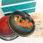 RUSSIAN PALEKH SCHOOL 1985 HAND PAINTED SIGNED LACQUER BOX vintage TROIKA
