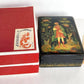 RUSSIAN PALEKH SCHOOL 1984 HAND PAINTED SIGNED LACQUER BOX vintage FROG PRINCESS