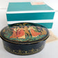 RUSSIAN PALEKH SCHOOL 1980s HANDPAINTED SIGNED LACQUER BOX vintage VILLAGE DANCE