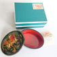RUSSIAN PALEKH SCHOOL 1980s HANDPAINTED SIGNED LACQUER BOX vintage VILLAGE DANCE