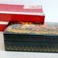 RUSSIAN PALEKH SCHOOL 1984 HAND PAINTED SIGNED LACQUER BOX vintage BOAR HUNTING
