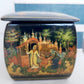 RUSSIAN PALEKH SCHOOL 5 SIDES PAINTED LACQUER BOX vintage SLEEPING PRINCESS