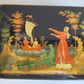 RUSSIAN PALEKH SCHOOL 1985 HAND PAINTED LACQUER BOX vintage THE PARTING
